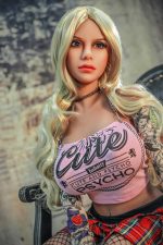 140cm (4ft7)  Big Boobs European Ancestry Black Eyes TPE Sex Doll [USA Stock]